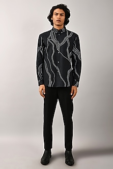 Black Printed Constellation Shirt by Countrymade-POPULAR PRODUCTS AT STORE