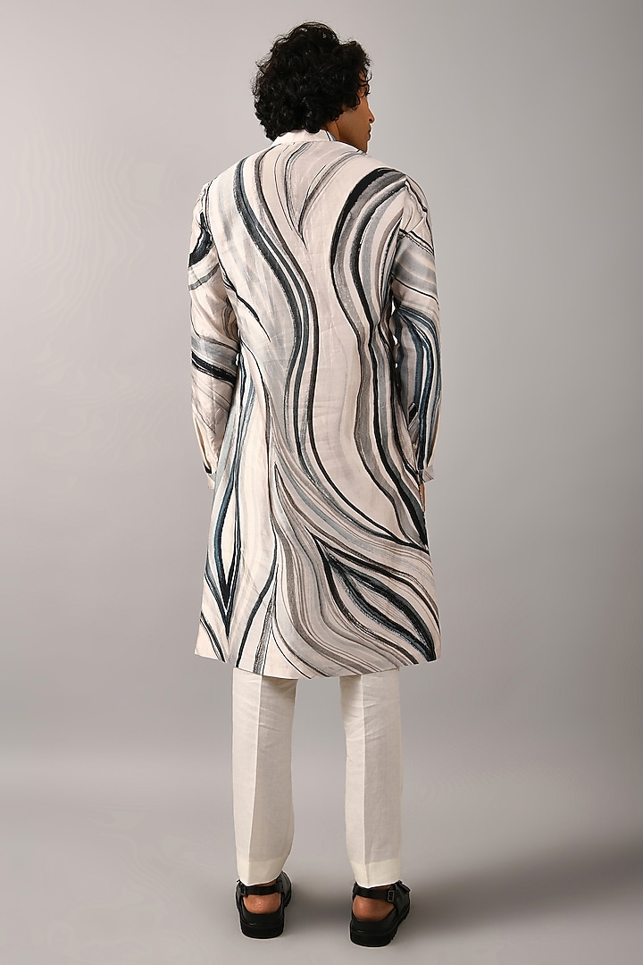 Multi-Colored Silk Printed Kurta by Countrymade at Pernia's Pop Up Shop