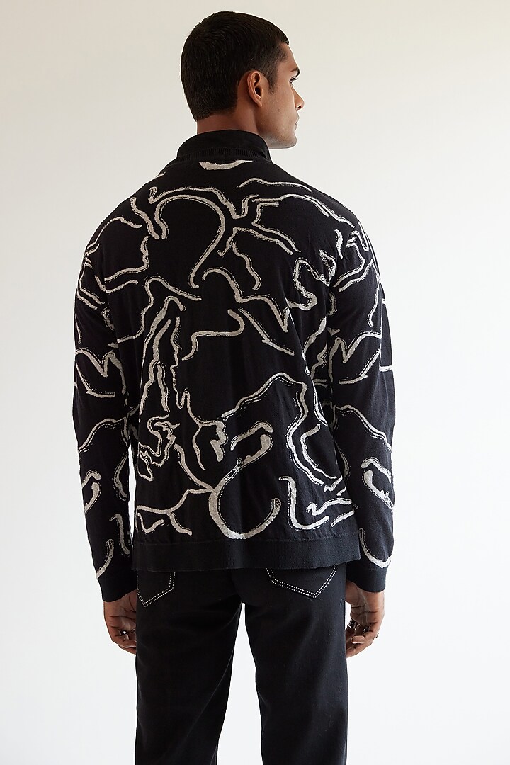 Black Desert Wave Knit Sweater by Countrymade at Pernia's Pop Up Shop