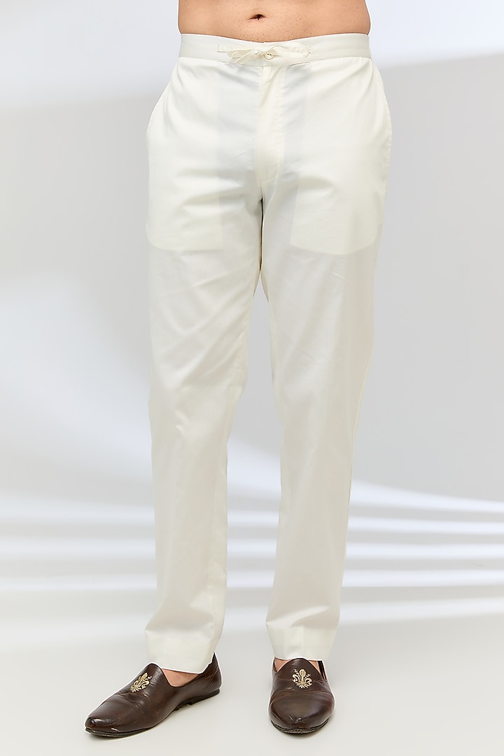 Old Rose Chanderi Embroidered Kurta Set by Countrymade at Pernia's Pop Up Shop