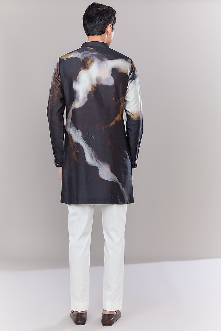 Multi-Colored Cotton Silk Printed Kurta by Countrymade at Pernia's Pop Up Shop