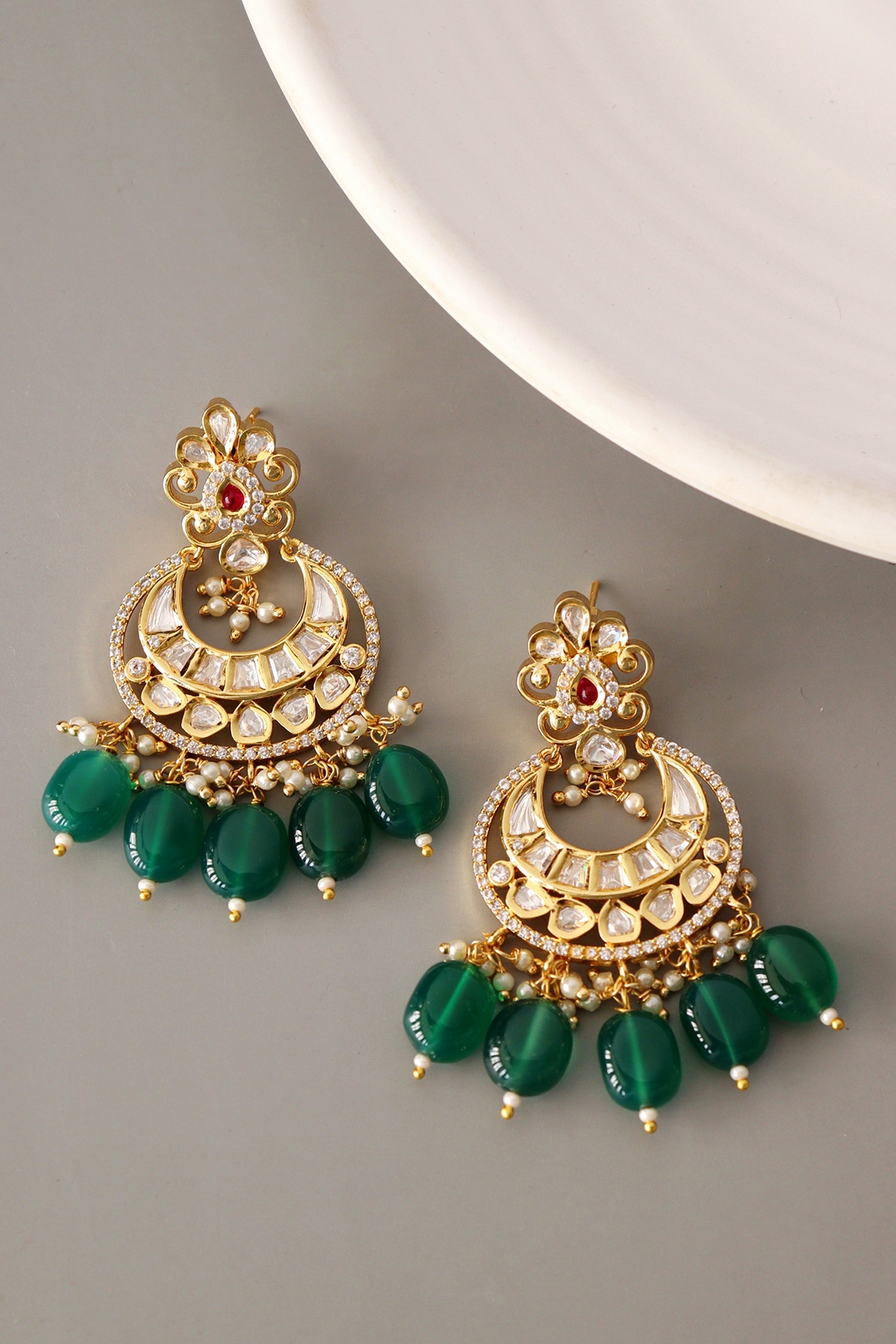 Gold Chandbali earrings with weight and price | senco Latest Gold Chandbali  designs - YouTube