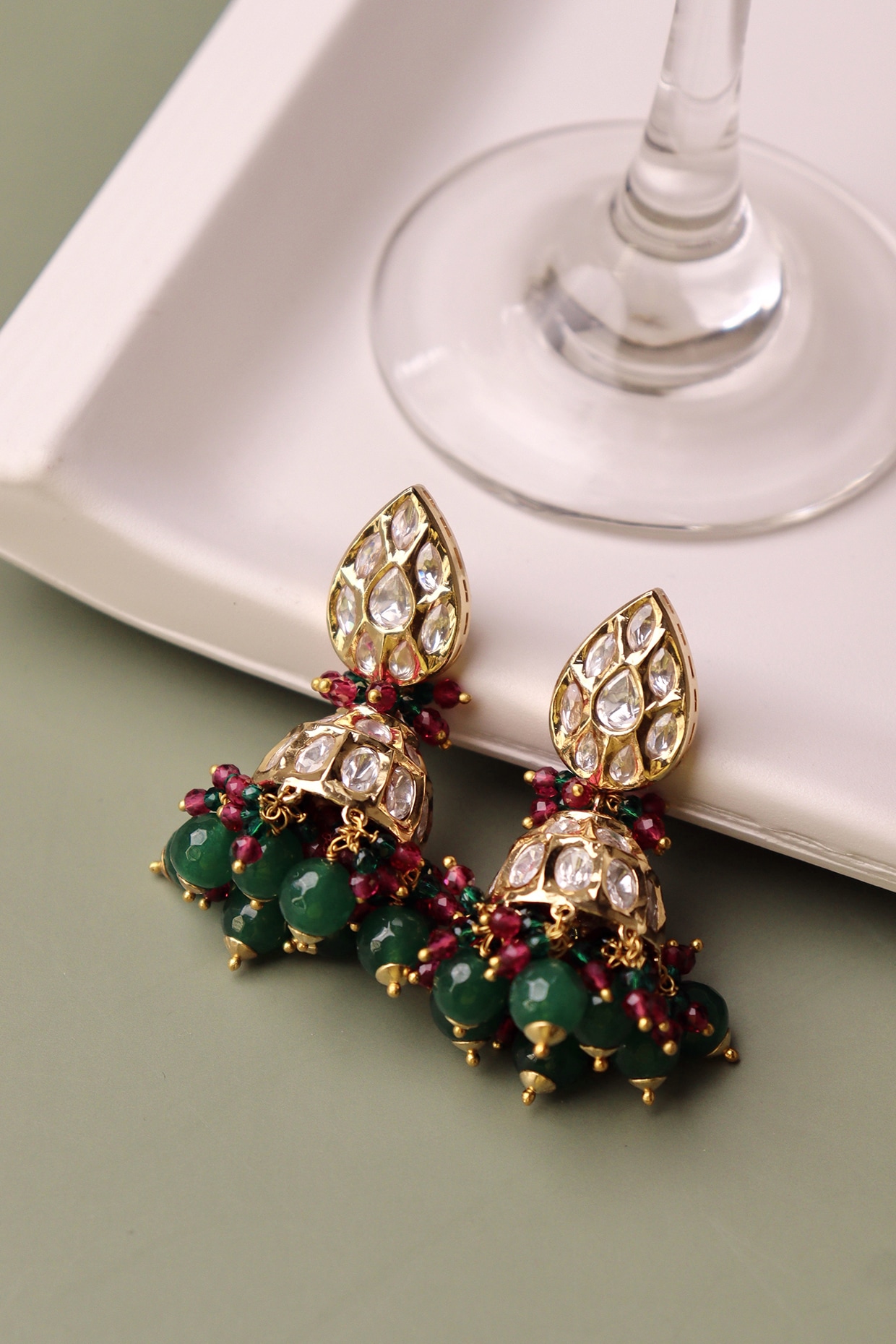 glass jhumkas online