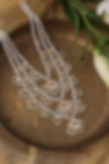 Gold Plated Semi-Precious Stone & Pearl Layered Necklace by Curio Cottage at Pernia's Pop Up Shop