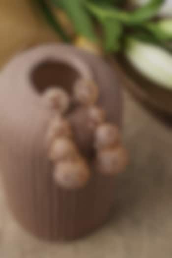 Gold Plated Semi-Precious Stone Temple Trio Jhumka Earrings by Curio Cottage at Pernia's Pop Up Shop