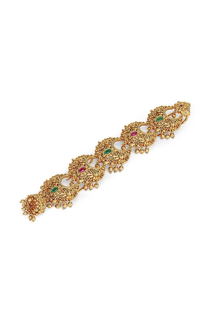 Gold Plated Lotus Motifs Jadai by Curio Cottage at Pernia's Pop Up Shop