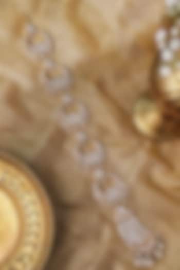 Gold Plated Crescent Kundan Polki Jadai by Curio Cottage at Pernia's Pop Up Shop