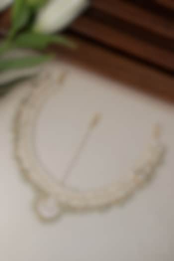 Gold Plated Kundan Polki Mathapatti by Curio Cottage at Pernia's Pop Up Shop