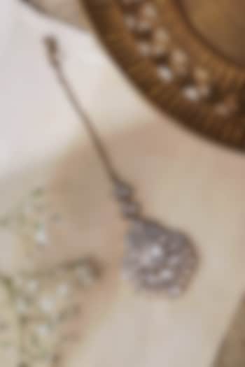 Two-Tone Plated Kundan Polki Maangtikka by Curio Cottage at Pernia's Pop Up Shop