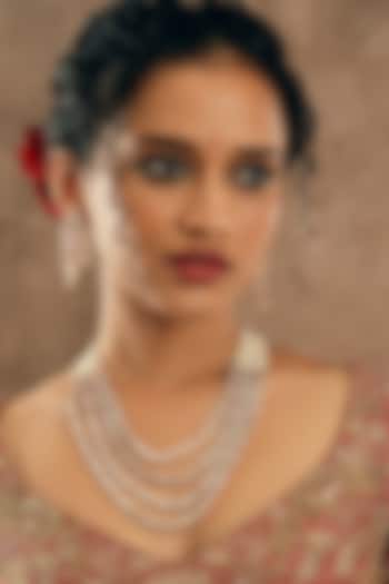 Gold Plated Kundan Polki Necklace Set by Curio Cottage at Pernia's Pop Up Shop