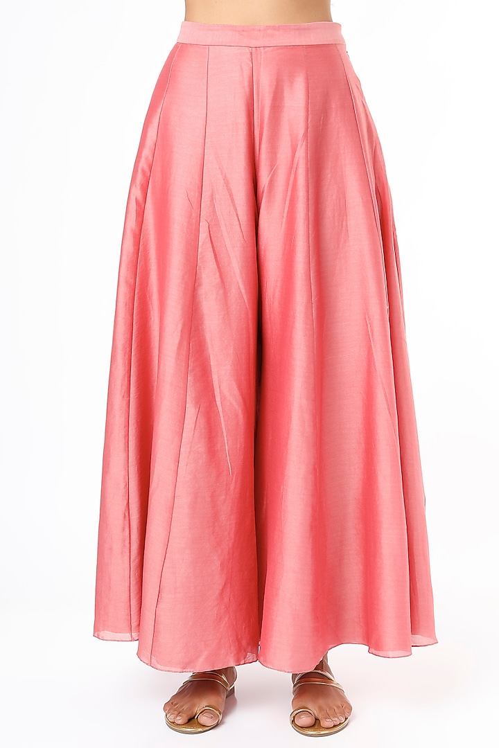 Peach Pink Embellished Pant Set by Cupid Cotton at Pernia's Pop Up Shop