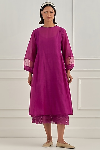 pastel smock dress smock dress ladies 100% Linen Dress - 3/4 Sleeves Relaxed Fit Dress - Perfect for Summer