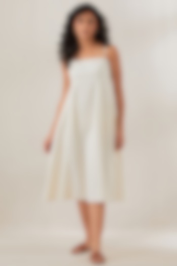 Ivory Jute Blend Slip Dress by Cupid Cotton at Pernia's Pop Up Shop