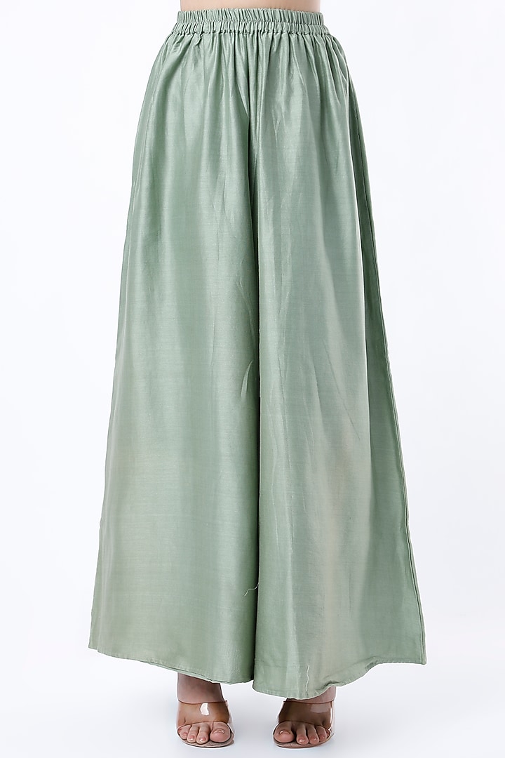 Mint Green Embroidered Short Peplum Kurta Set by Cupid Cotton at Pernia's Pop Up Shop