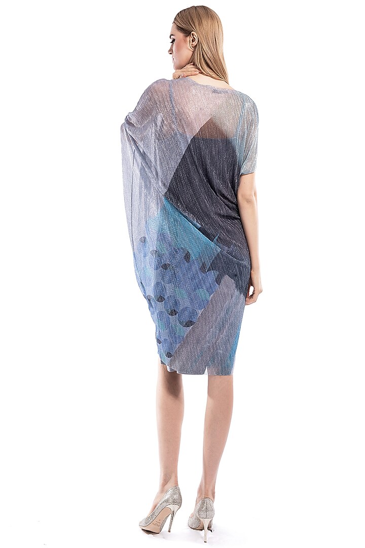 Powder Blue Glittery Summer Dress by Curador at Pernia's Pop Up Shop