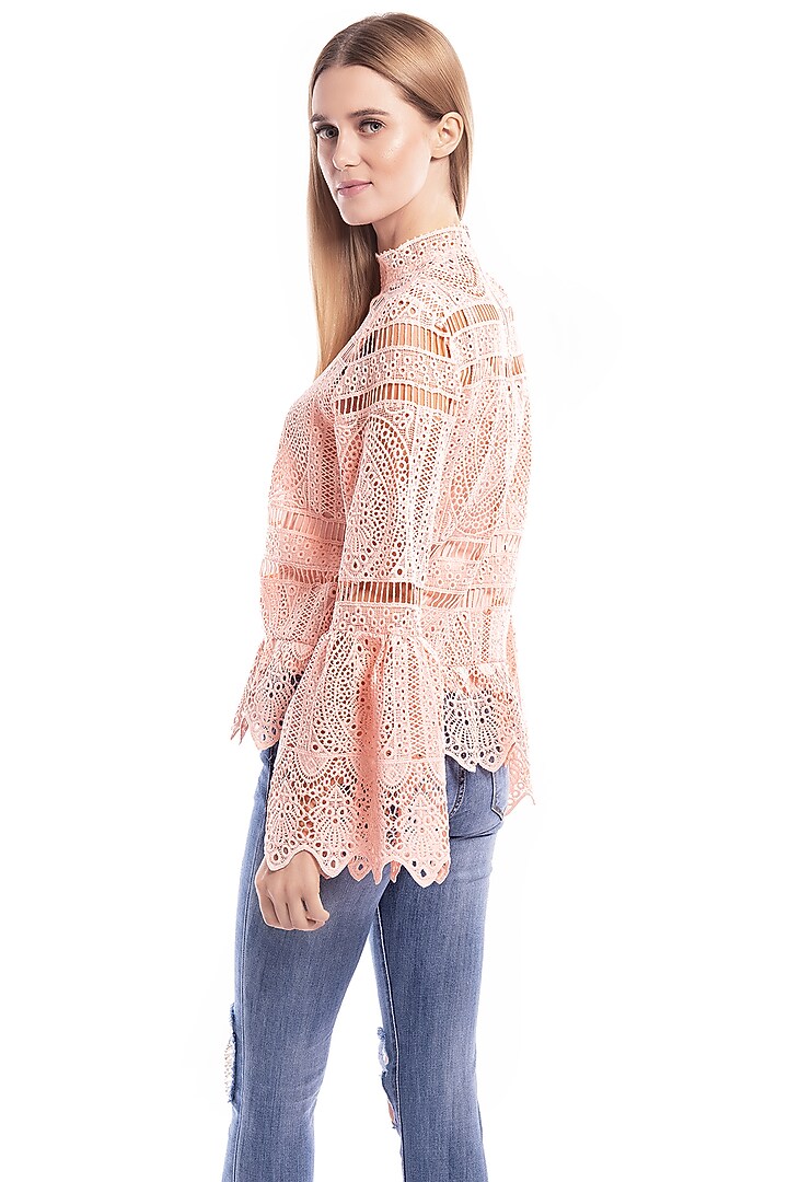 Beige Top With Bell Sleeves & Inner by Curador at Pernia's Pop Up Shop