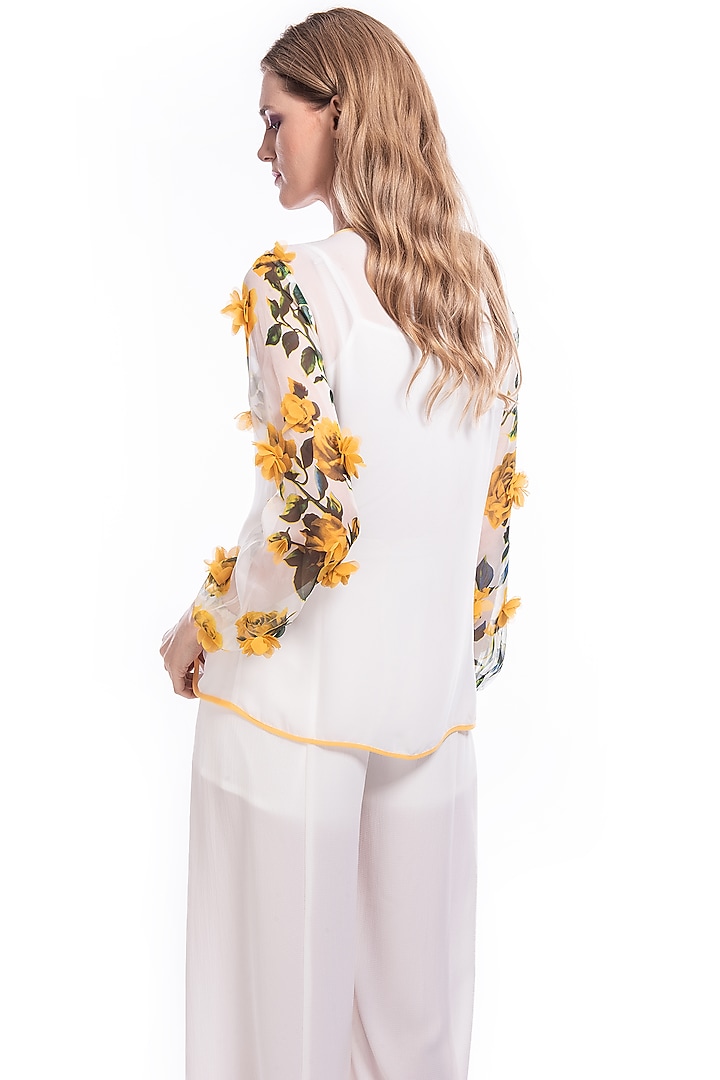 White Top With Front Open Tie-Up by Curador at Pernia's Pop Up Shop