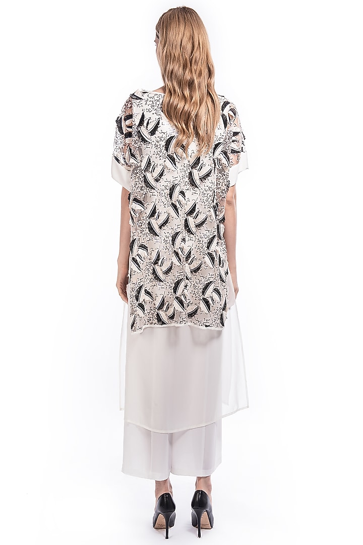 Pink High-Low Sequin Tunic by Curador at Pernia's Pop Up Shop