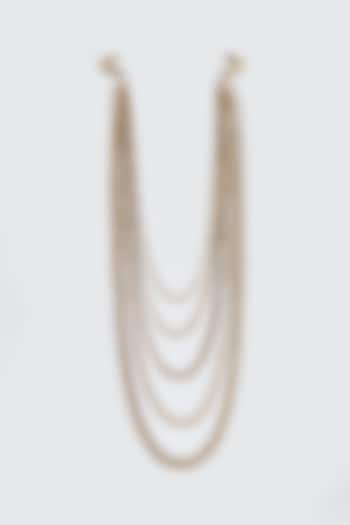 Gold Finish Chain Ring Necklace by CVH Jewellery