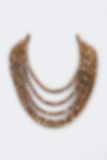 Bronze Swarovski Crystal Necklace by CVH Jewellery