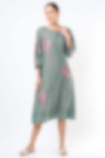 Fountain Blue Chanderi Tunic by Vineet Rahul at Pernia's Pop Up Shop