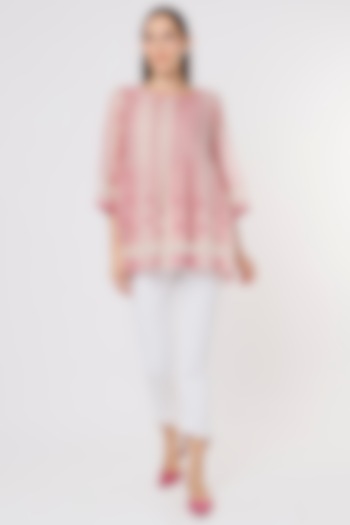 White Cotton Pant Set by Vineet Rahul at Pernia's Pop Up Shop