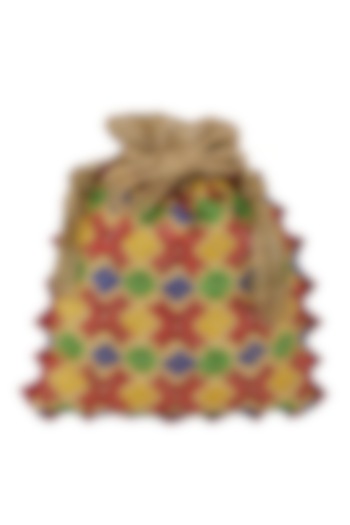 Gold Zardosi Embroidered Bag by Crazy Palette