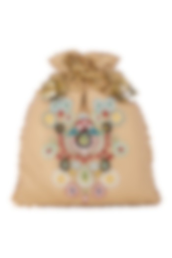 Gold Thread Embroidered Bag by Crazy Palette