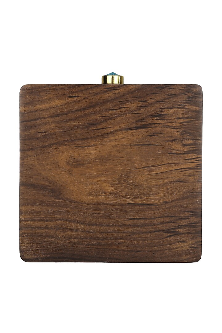 Crazy Palette presents Brown Wooden Queen Clutch available only at Pernia's Pop Up Shop.
