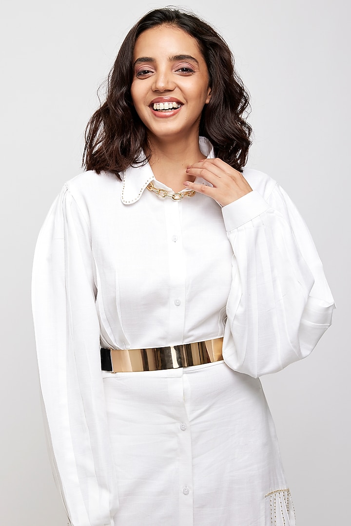 White Shirt Midi Summer Dress by Daisy Days at Pernia's Pop Up Shop