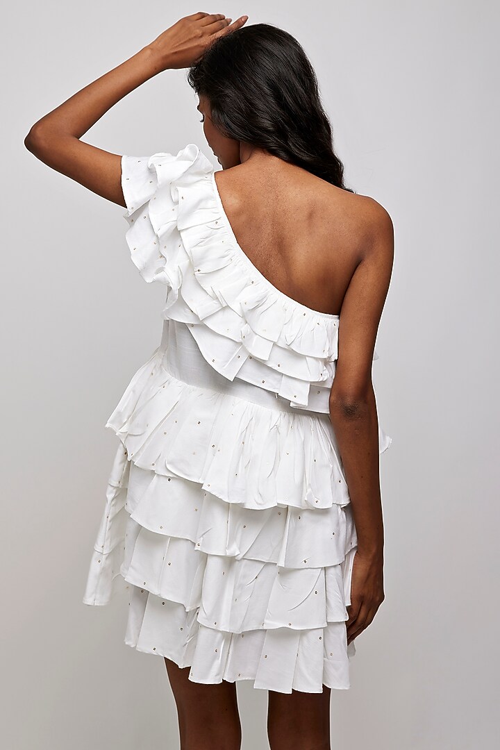 White One-Shoulder Summer Dress by Daisy Days at Pernia's Pop Up Shop