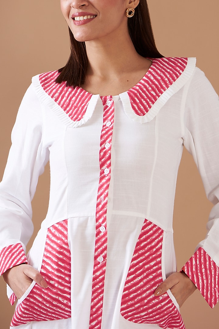 White Cotton Viscose Midi Summer Dress by Daisy Days at Pernia's Pop Up Shop