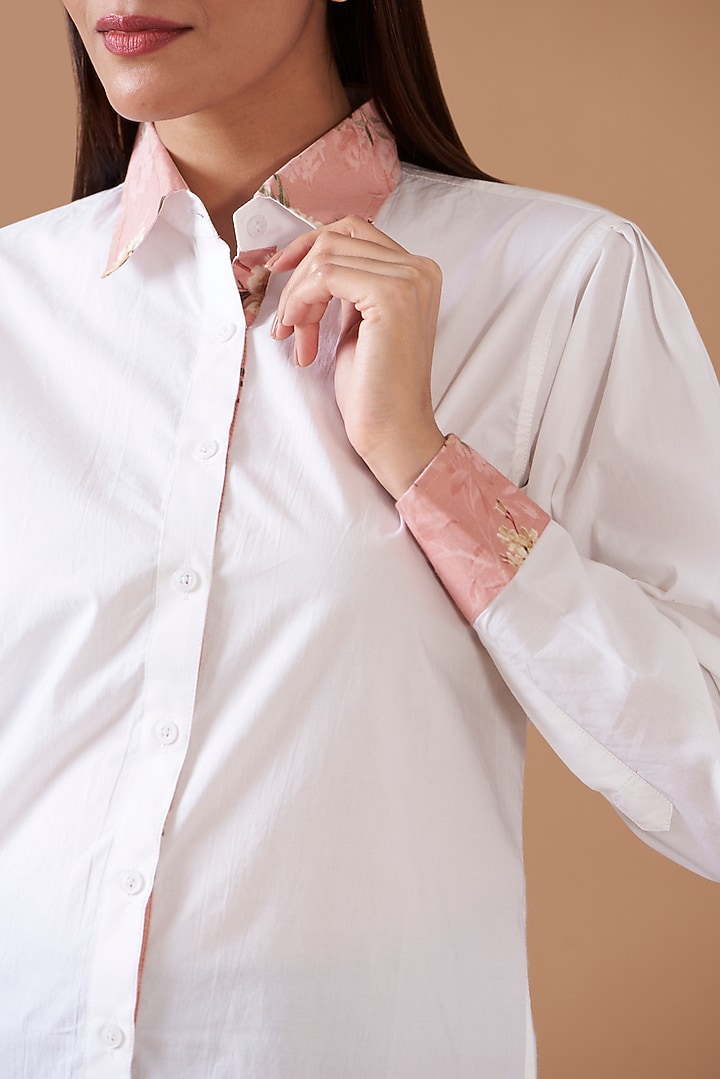 White Pure Cotton Shirt by Daisy Days at Pernia's Pop Up Shop