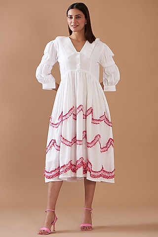 t shirt dress cotton Women's Cotton T-Shirt Dress White / XL