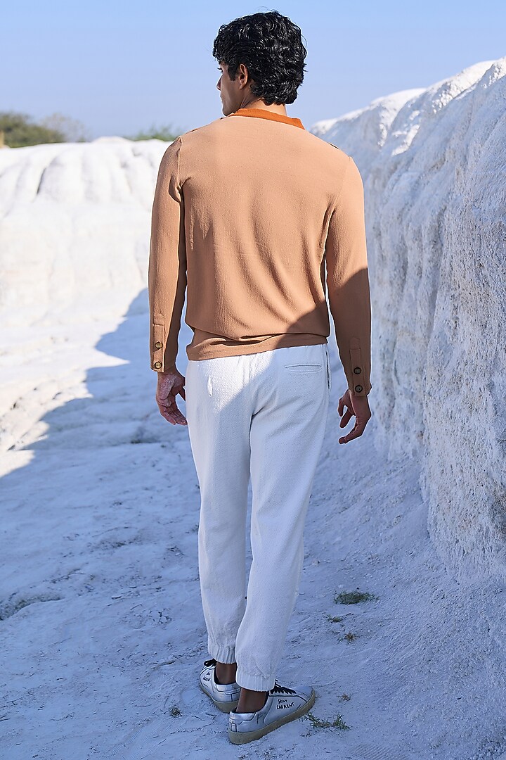 Camel Crepe T-Shirt by Dash and Dot Men at Pernia's Pop Up Shop