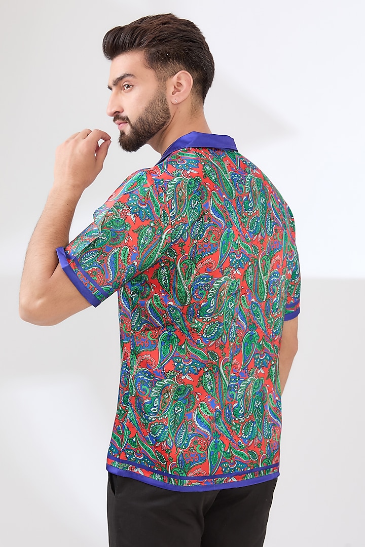Multi-Colored Polyester Printed Summer Shirt by Dash and Dot Men at Pernia's Pop Up Shop