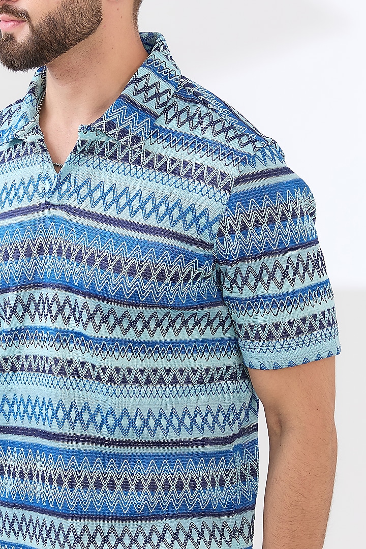 Multi-Colored Polyester Polo T-Shirt by Dash and Dot Men at Pernia's Pop Up Shop