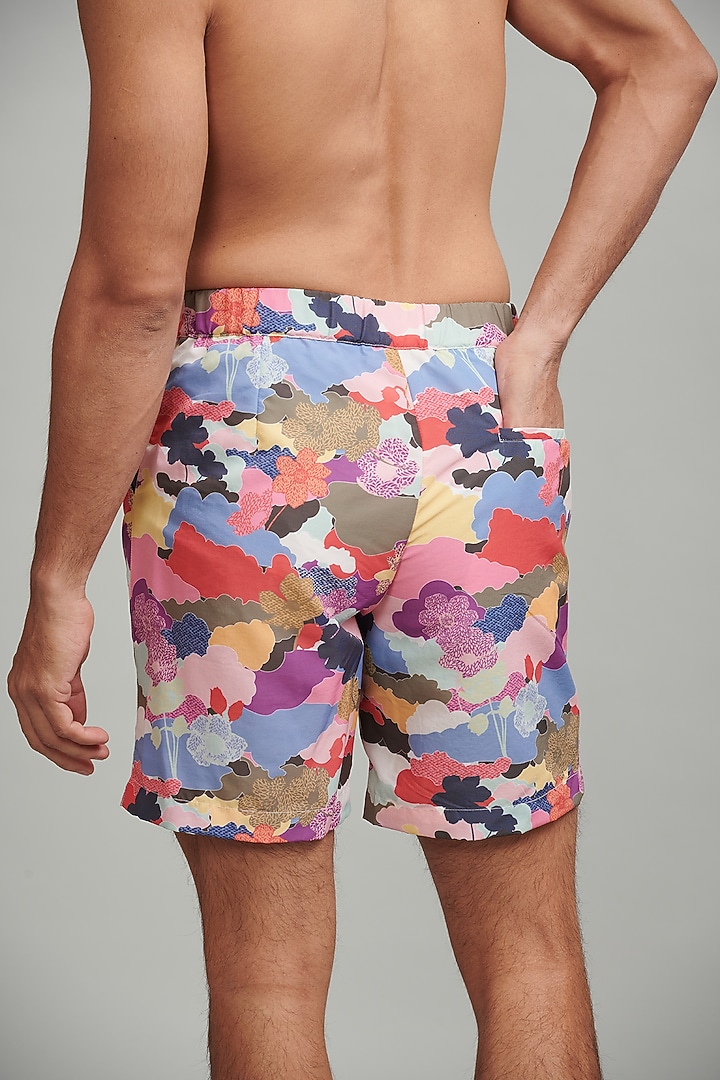 Bright Multi-Colored Nylon Swim Shorts by Dash and Dot Men at Pernia's Pop Up Shop