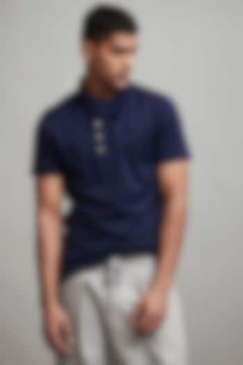 Royal Blue Polo T-Shirt by Dash and Dot Men at Pernia's Pop Up Shop