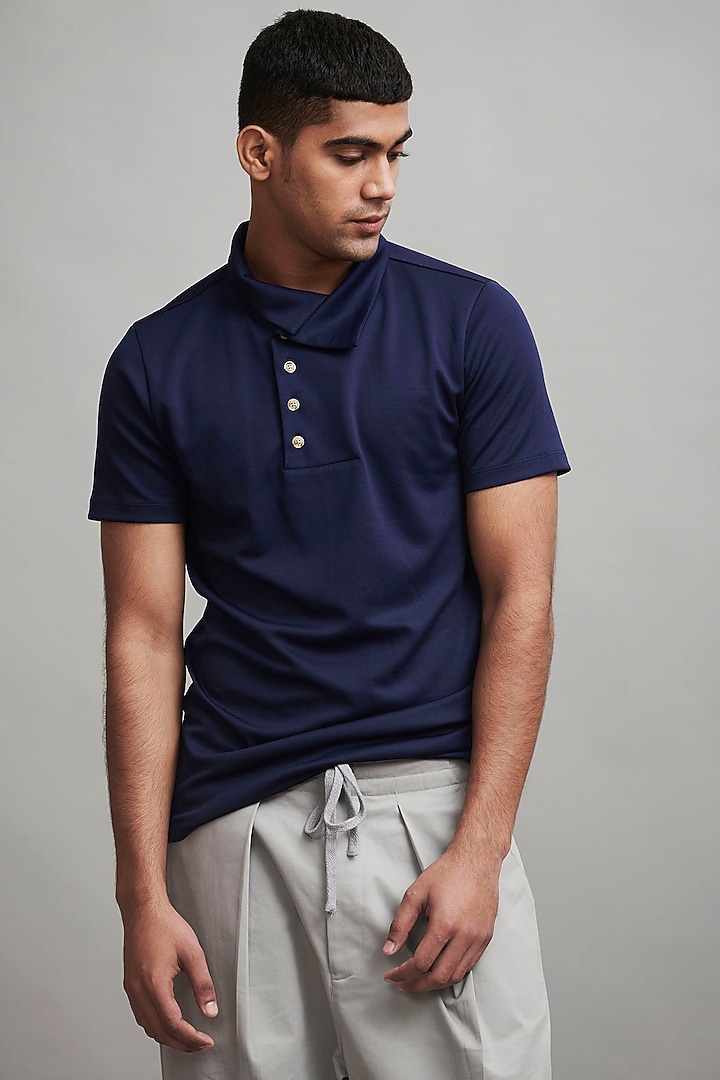 Royal Blue Polo T-Shirt by Dash and Dot Men at Pernia's Pop Up Shop