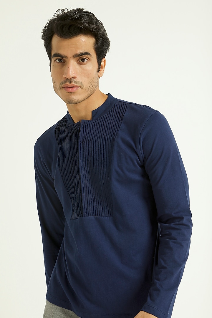 Navy Tux Polo T-Shirt by Dash and Dot Men at Pernia's Pop Up Shop