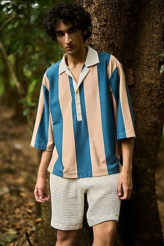 Buy Cotton Silk T Shirt for men Online from Indian Designers 2025