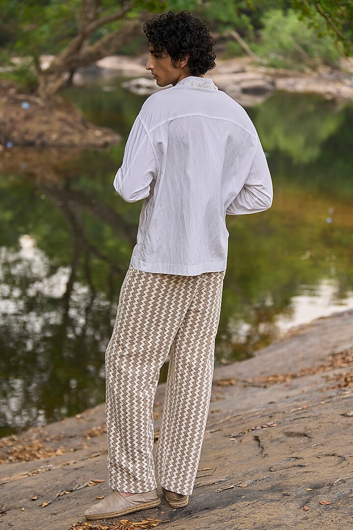 Grey Organic Cotton Pant by Dash and Dot Men at Pernia's Pop Up Shop