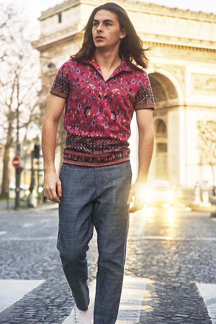 Multi-Colored Printed Shirt by Dash and Dot Men
