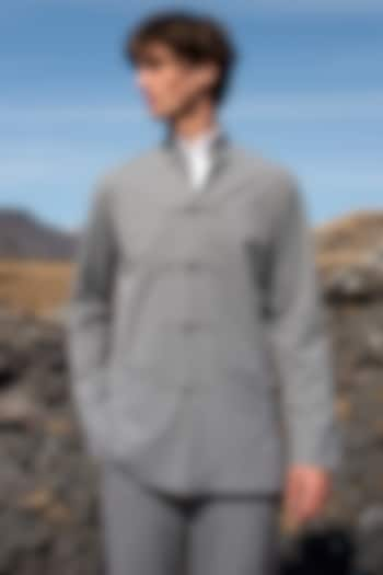 Grey Suiting Jacket by Dash and Dot Men