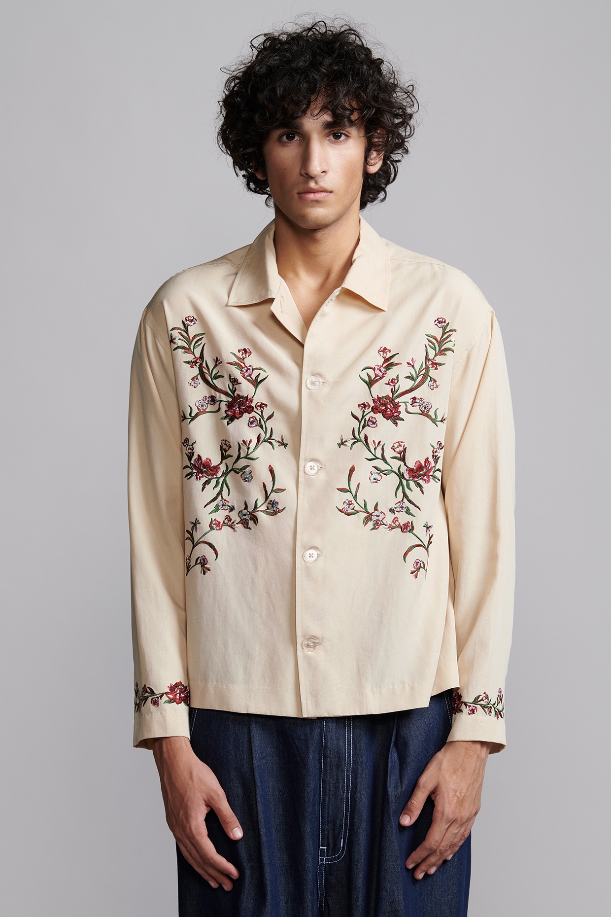 【DEARMINE】Daily Cotton Shirt Poplin half-sleeve shirt