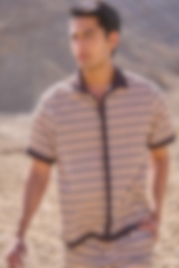 Multi-Colored Organic Cotton Poplin Printed Summer Shirt by Dash and Dot Men at Pernia's Pop Up Shop