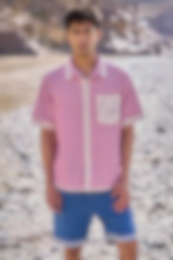 Multi-Colored Organic Cotton Reversible Floral Party Wear Shirt by Dash and Dot Men at Pernia's Pop Up Shop