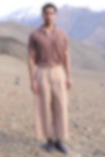 Khaki Poplin Pants by Dash and Dot Men