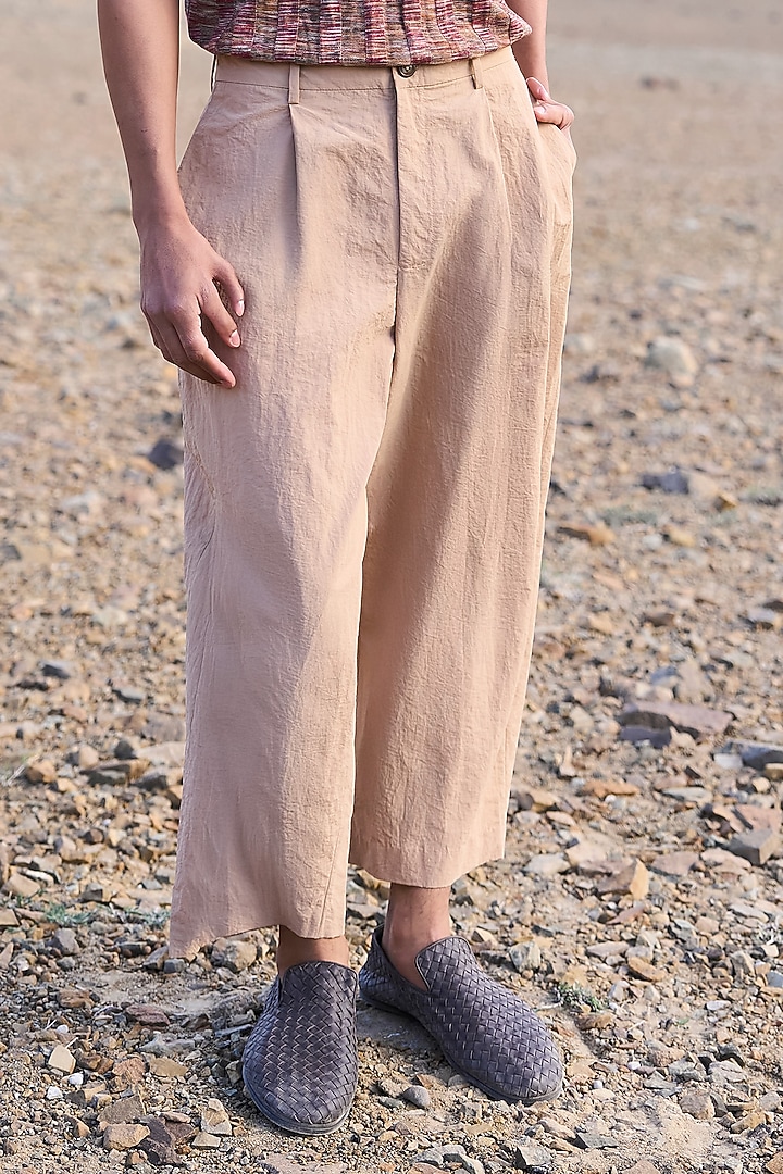 Khaki Poplin Pants by Dash and Dot Men at Pernia's Pop Up Shop